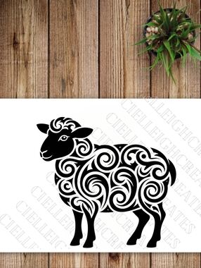 *2 for $20* Sheep Lamb vinyl decal Sticker Handcrafted